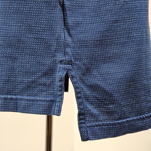 Peter Millar Men's Blue Polo Crown Ease Short-Sleeve Shirt | Large | FLAWS - Picture 14 of 16